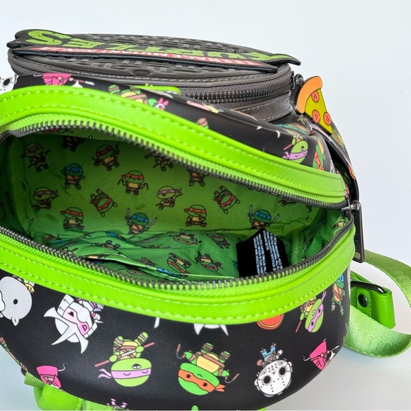 Loungefly Teenage Mutant Ninja Turtles Sewer Cap Mini Backpack - Picture 7 of 7